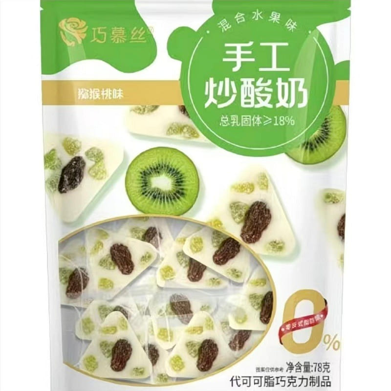 Qiaomusi stir fried yogurt with kiwi flavor 78g 78 g