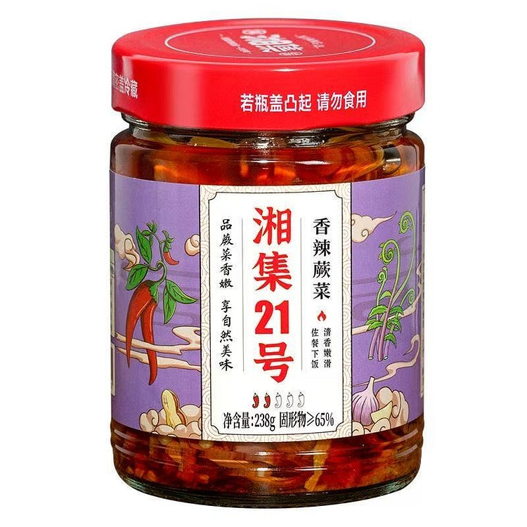 Xiangji No.21 Spicy Fern Dish, tender and ready to 238 g