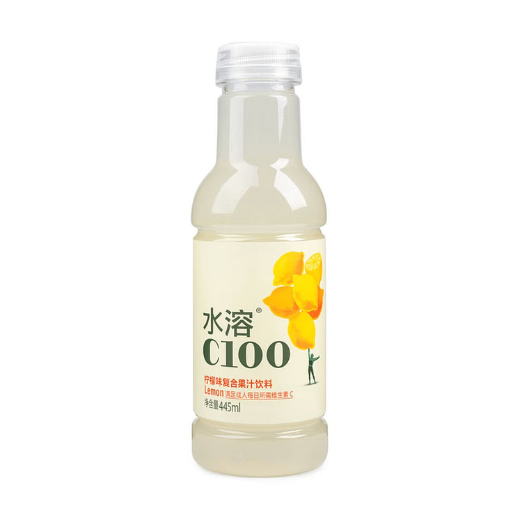 C100 Lemon Flavor Juice Drink 445ml 1 bottle