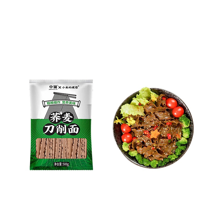 荞麦面无糖精0脂刀削面500g*1袋