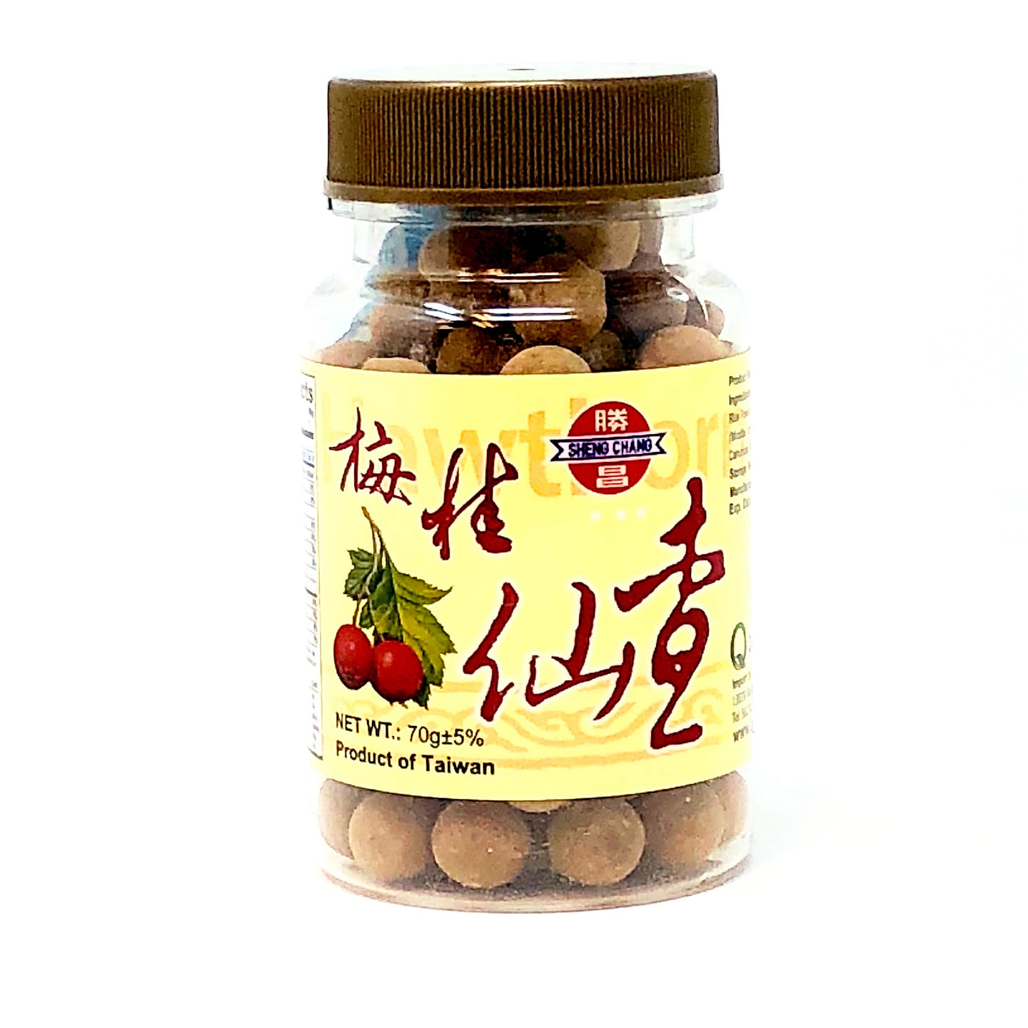 Taiwan [ Shengchang ] Meiguixian Hawthorn 70g 1 each