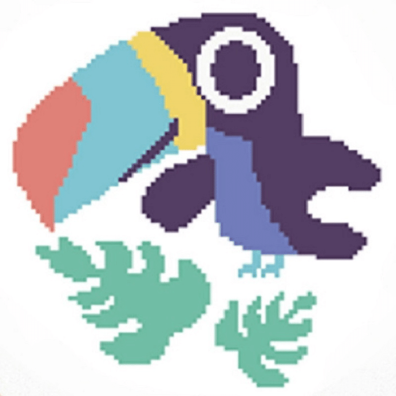 Cross Stitch Material Kit Hand Embroidered Cartoon Cute Delicate-Cute Big Beak 1 each