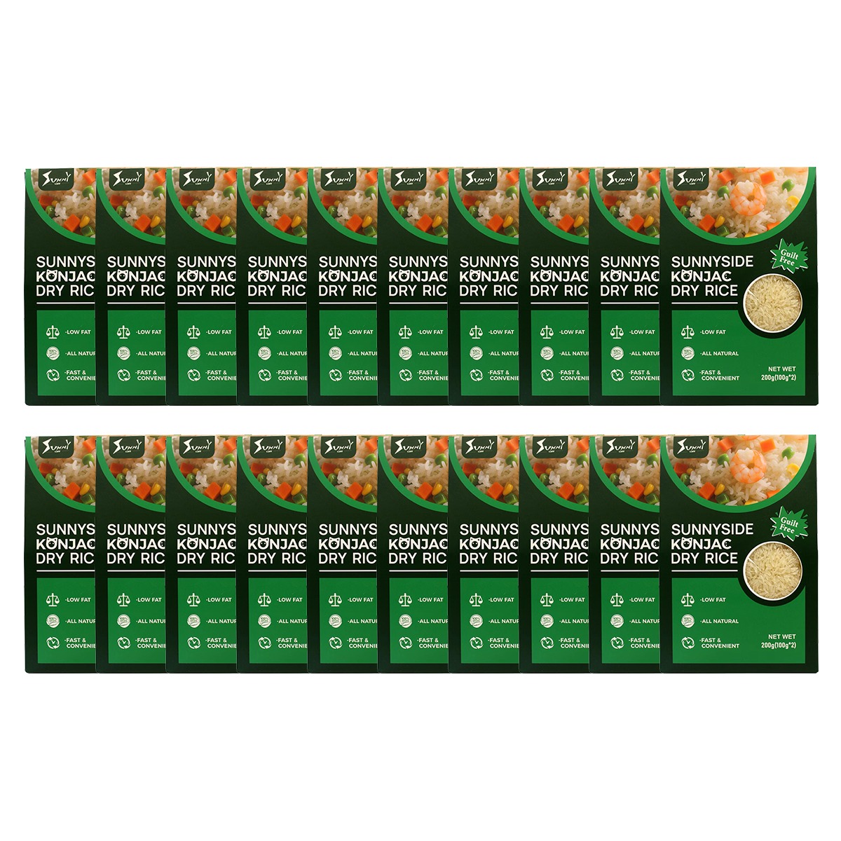 Sunnyside Konjac Dry Rice 20 Pack 200 g*20 pack