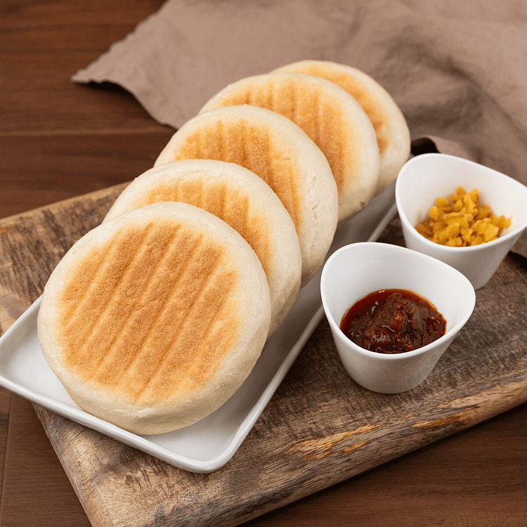 Chinese Sesame Pastries 5pcs w. Spicy Salty Sauce 400 g