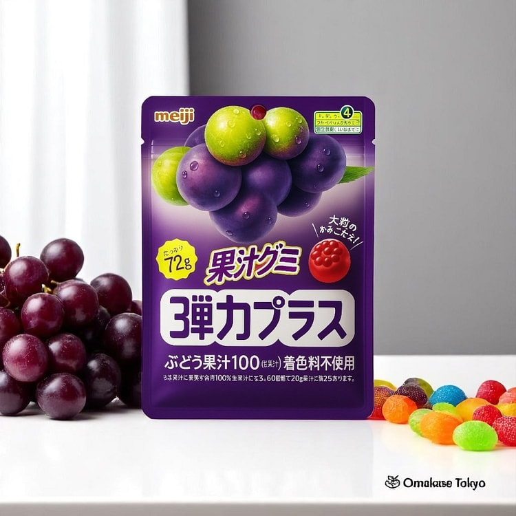 明治果汁软糖弹力加葡萄