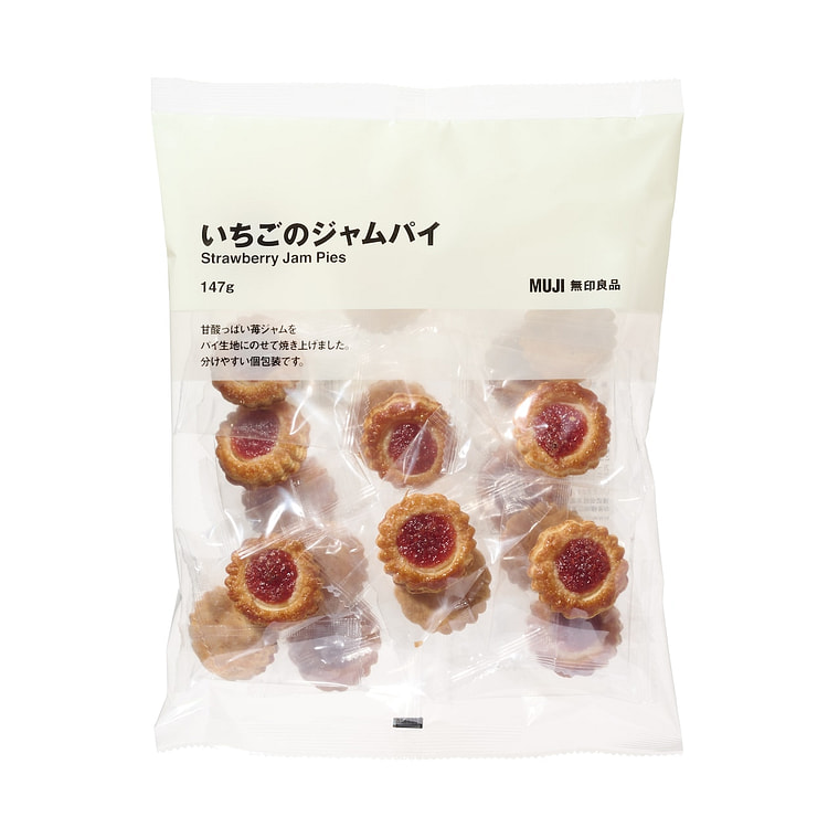 Muji Strawberry Jam Pie Cookie 147g 1 each