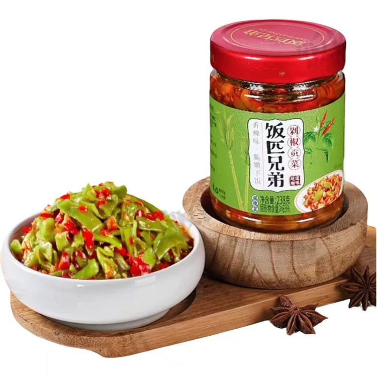 饭匹兄弟 剁椒贡菜 238g*1瓶 238 克