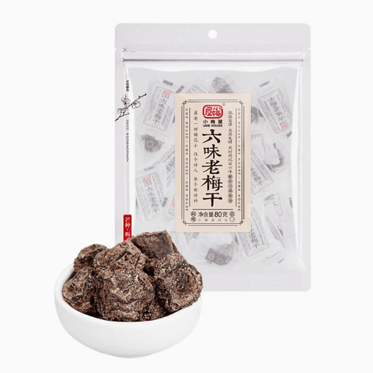 小梅屋 六味老梅干80g