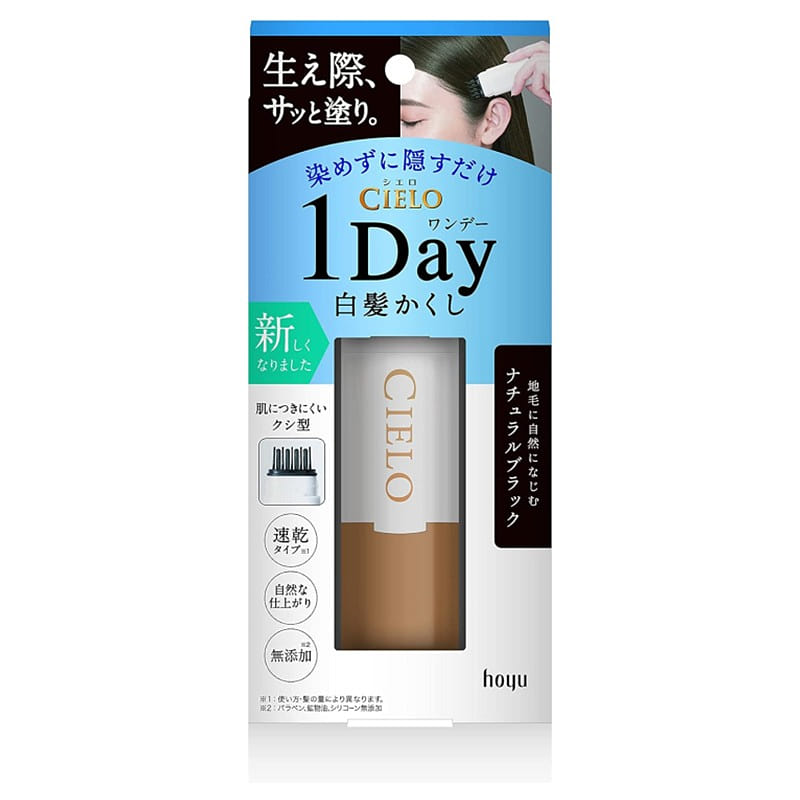 Hoyu One Day Gray Hair Hide Natural Black 9ml 1 each