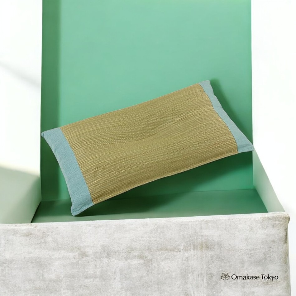 Ikehiko Rush Dimpled Flat Pillow Blue 900 g