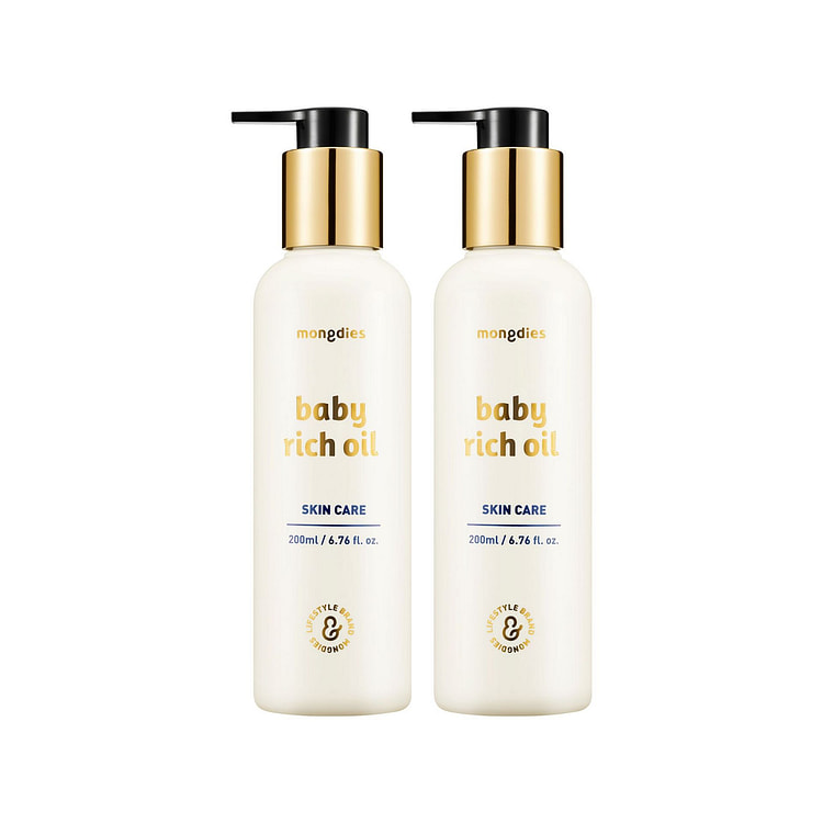 mongdies Baby Rich Oil - 200ml - 2 Pack 2 count