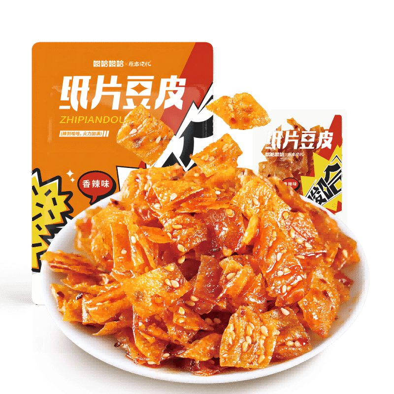 原本记忆 好香好辣纸片豆皮 湖南特产 96 克