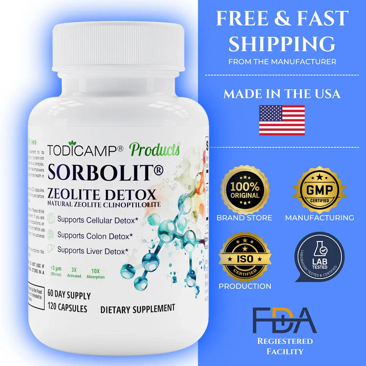 TODICAMP Zeolite Detox Capsules Full Body Cleanse 1 pack