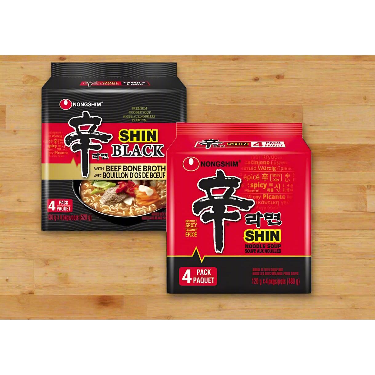 Get Shin Ramyun Classic & Black Combo (4 + 4 Pack) 1 each Delivered ...