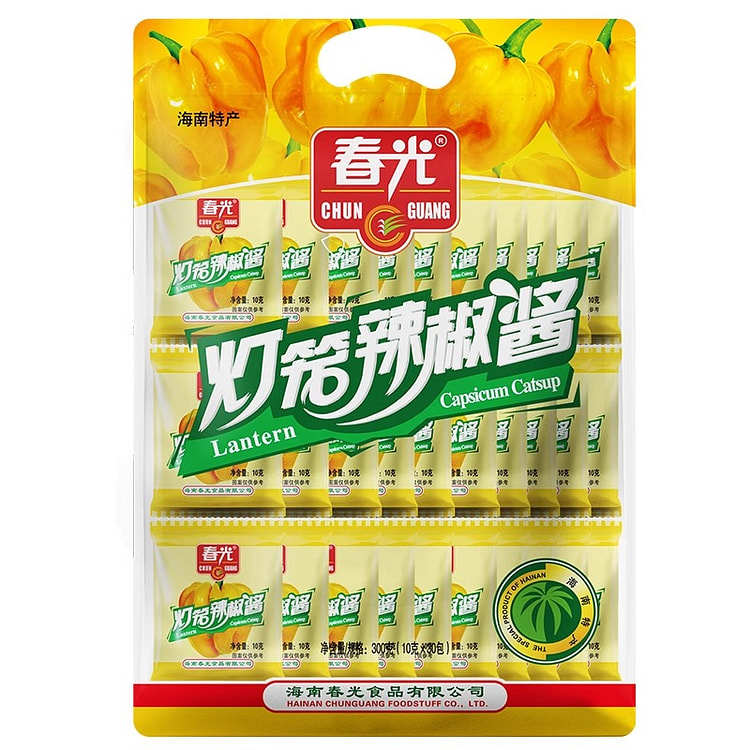 春光海南特产黄灯笼辣椒酱300g/袋