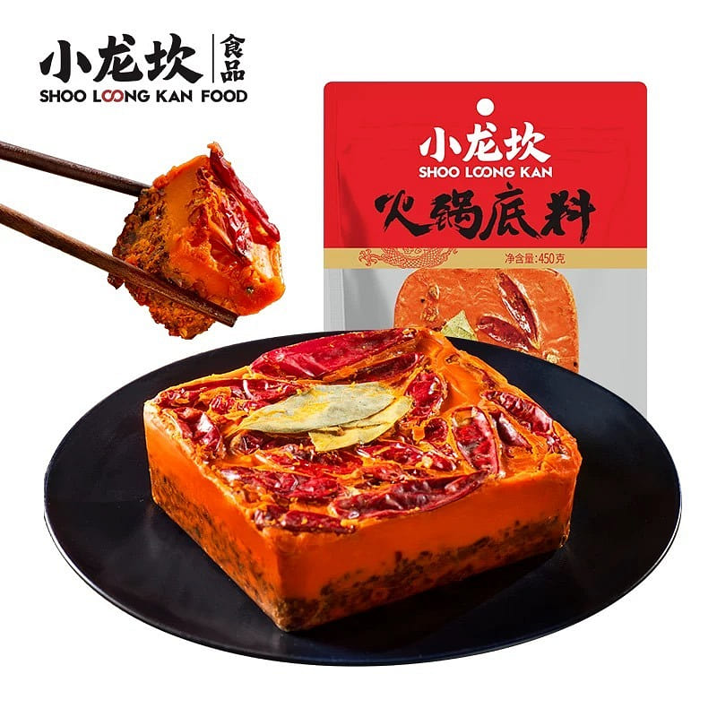 优品荟-小龙坎牛油火锅底料重庆正宗手工麻辣烫底料四川特产麻辣香锅450g 450 克