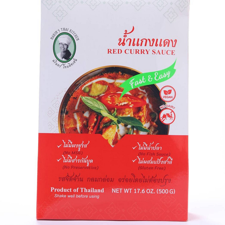 Thai Red Curry Sauce Narin's Thai Kitchen 17.6oz