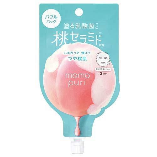BCL Peach Cleansing Bubble Mask 20g 1 each