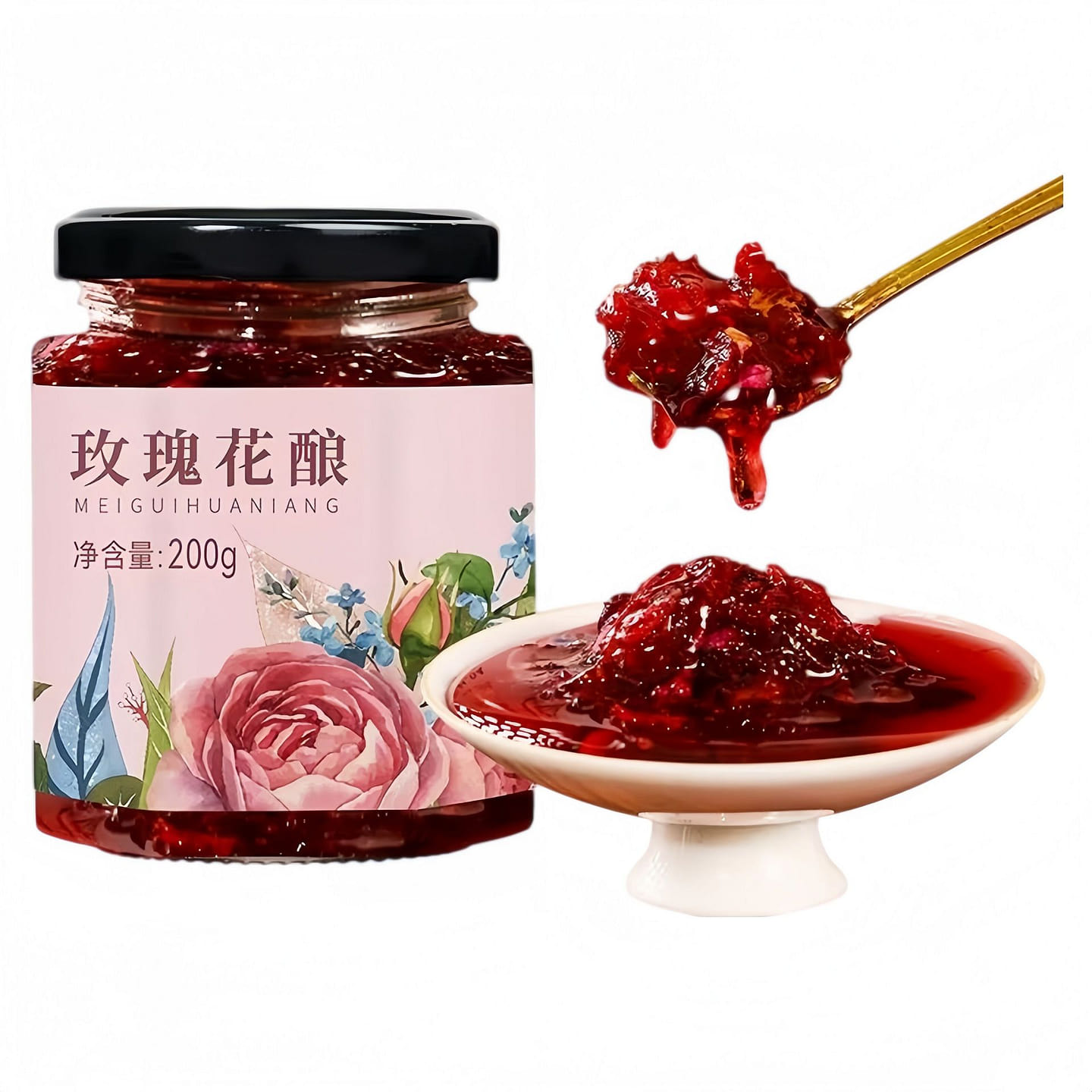 Liangshi Rose Jam 200g*1 Jar 200 g