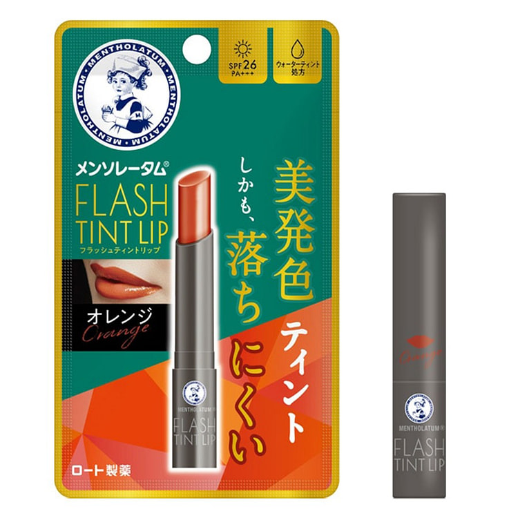 日本 曼秀雷敦 桥本环奈同款 瞬间染色 防晒 润唇膏 Orange
