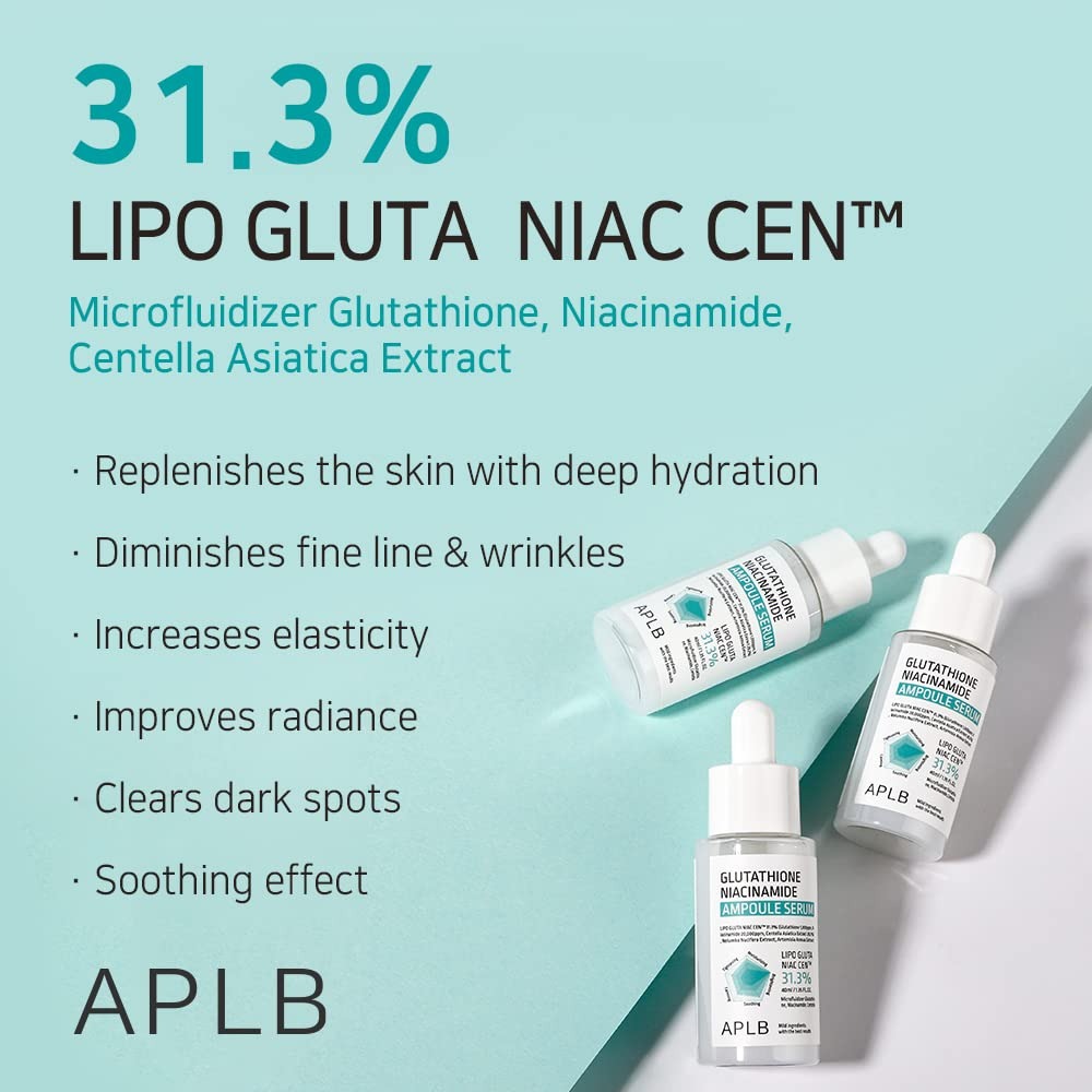 Get APLB Glutathione Niacinamide Ampoule Serum 40 ml Delivered