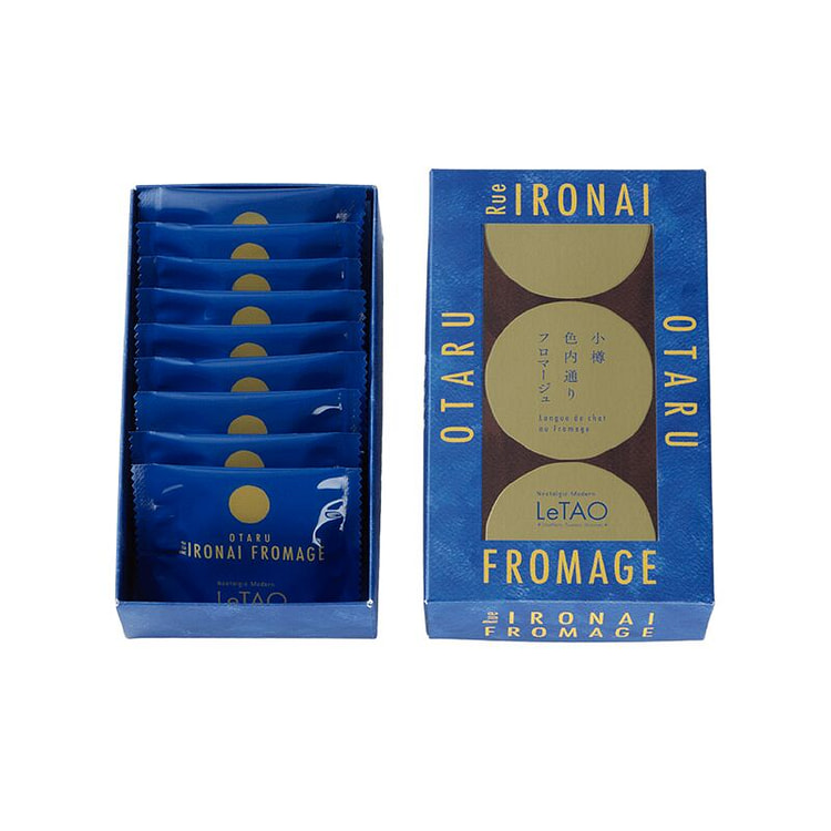 letao小樽芝士白巧克力夹心饼干，9枚装