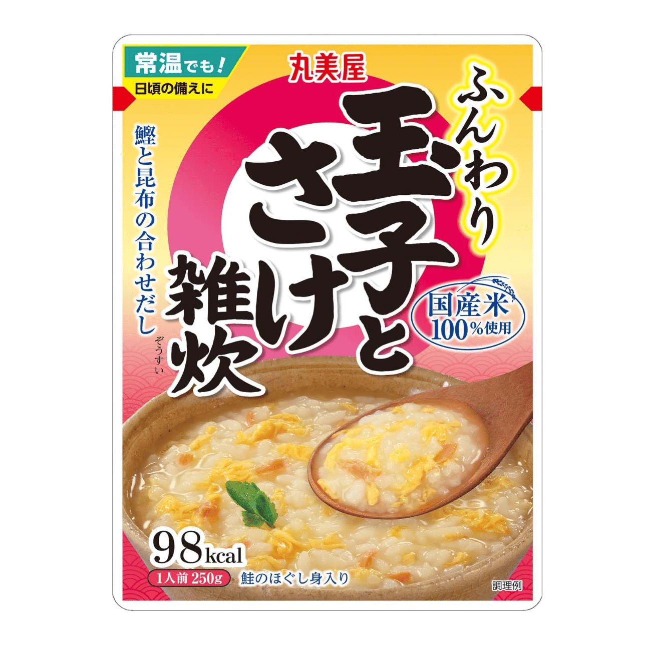 Marumiya Fluffy Egg Egg and Salmon Zosui 250g 250 g