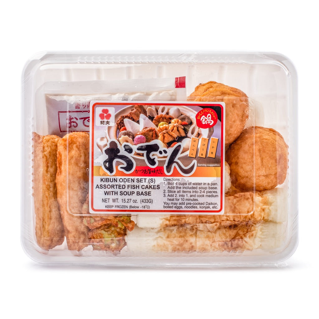 Kibun Oden Assorted Fish Cake, Frozen 15.27 oz