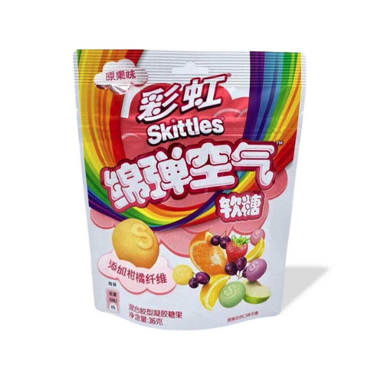 彩虹糖软糖水果味混合