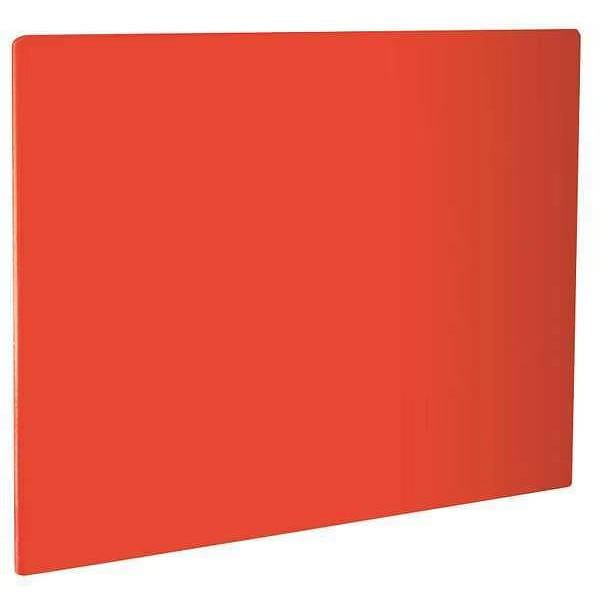 Cutting Board, 24 in. L, Red, Polyethylene 2 lb