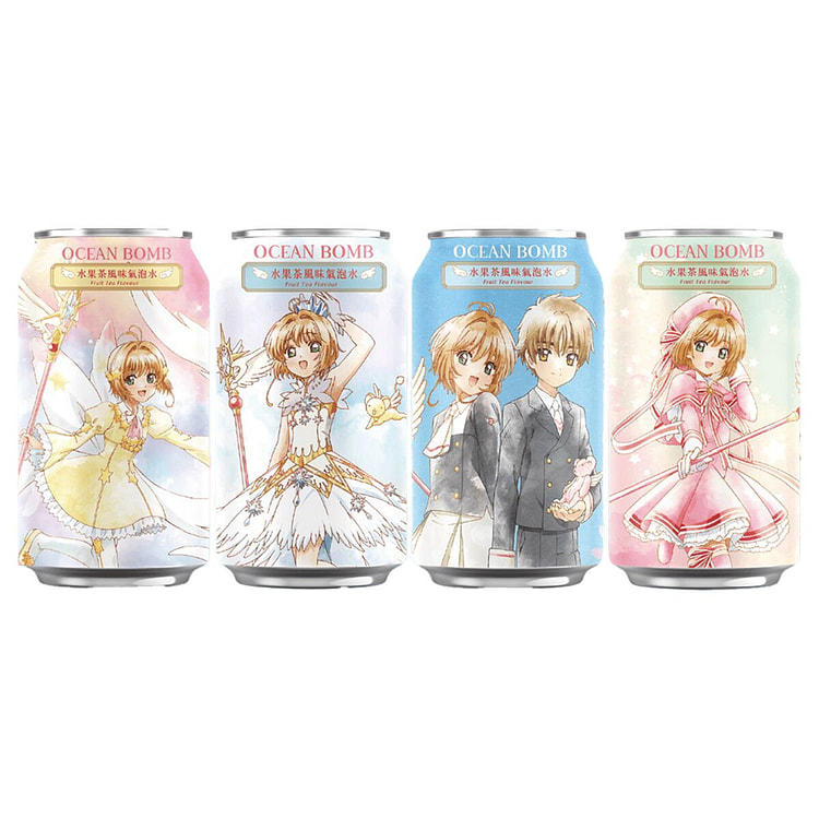 Sakura Sparkling Water Fruit Tea Flavor (Randomly) 330 ml