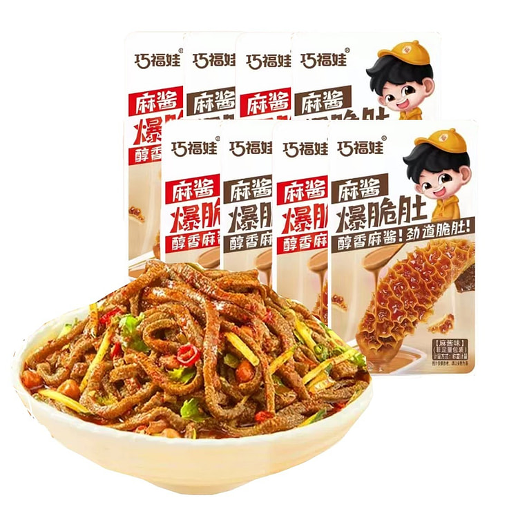 【美国直邮】巧福娃麻酱爆脆肚包15g*10袋