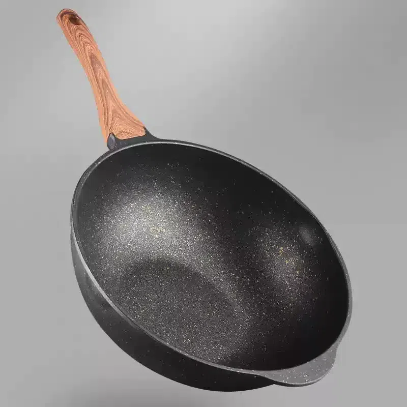 QZ 32cm Aluminum Maifan Stone Non-stick Wok 1 count