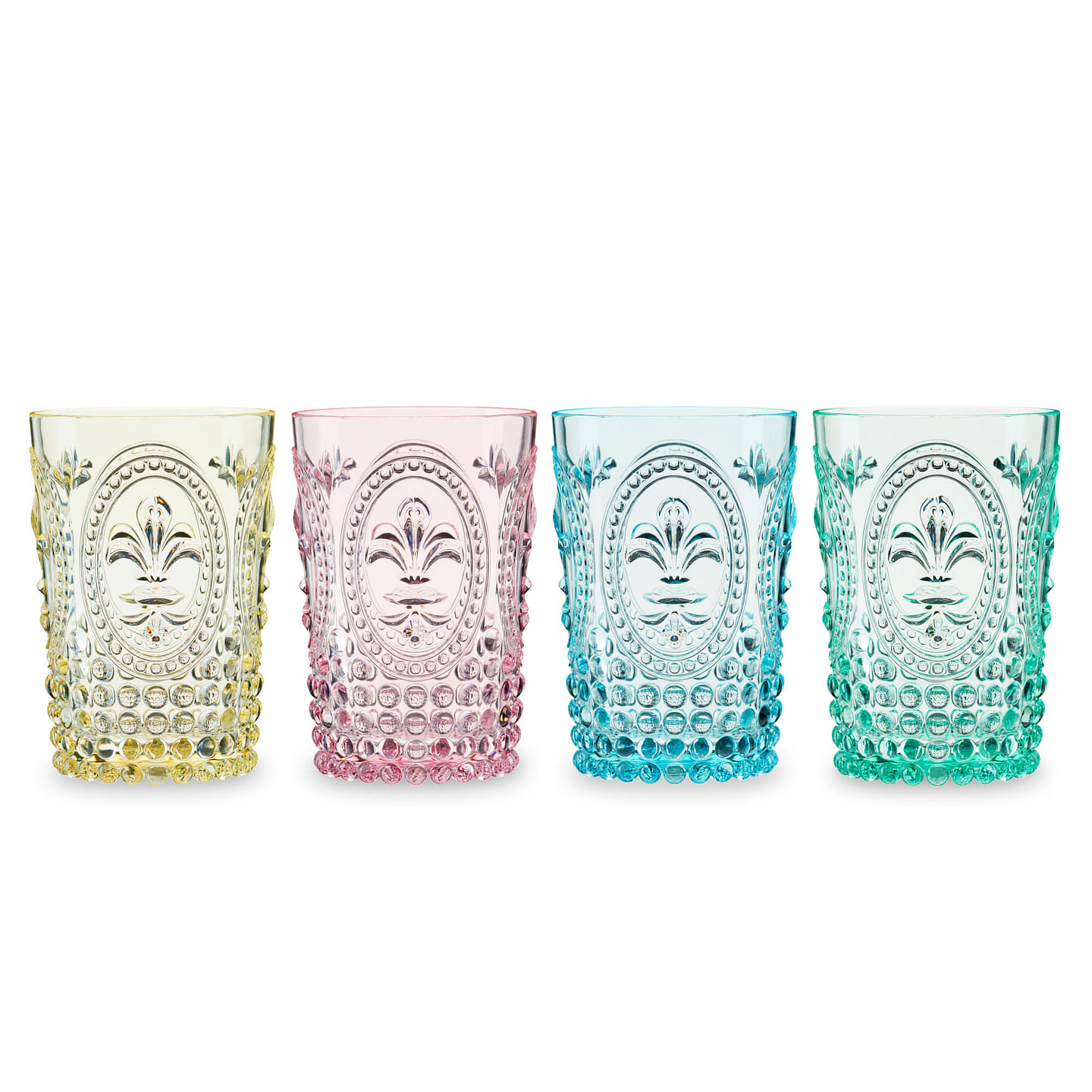 Shatterproof Embossed Tumbler Set of 4 by Twine Living® 4 each
