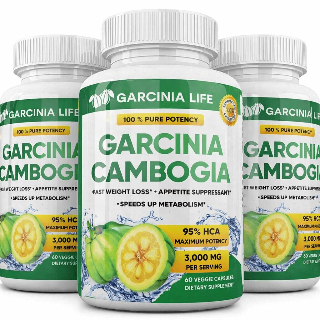 3000mg GARCINIA CAMBOGIA HCA 95% Weight Loss Diet 3 bottle