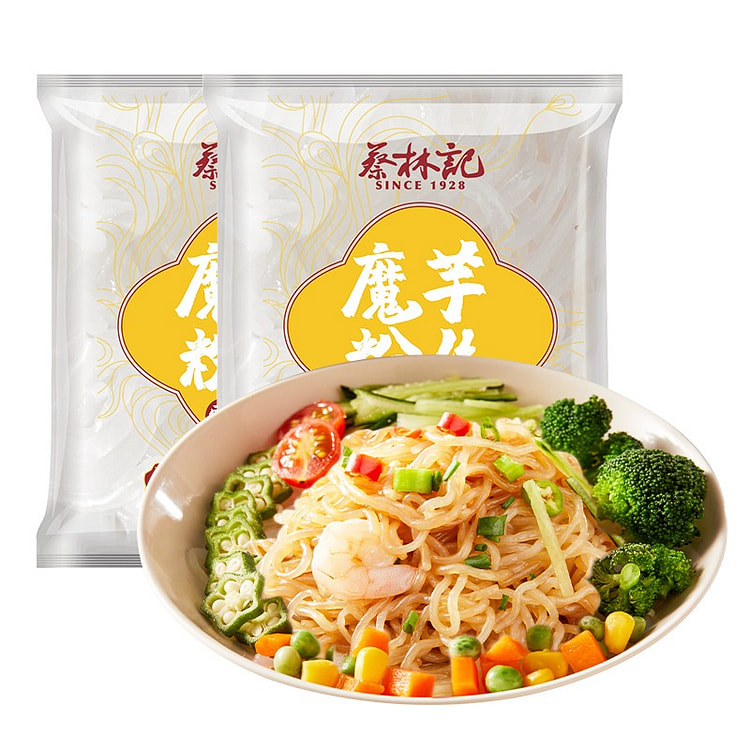 蔡林记0脂肪魔芋粉丝魔芋粉丝200g*3袋+卤牛肉酱包*3袋