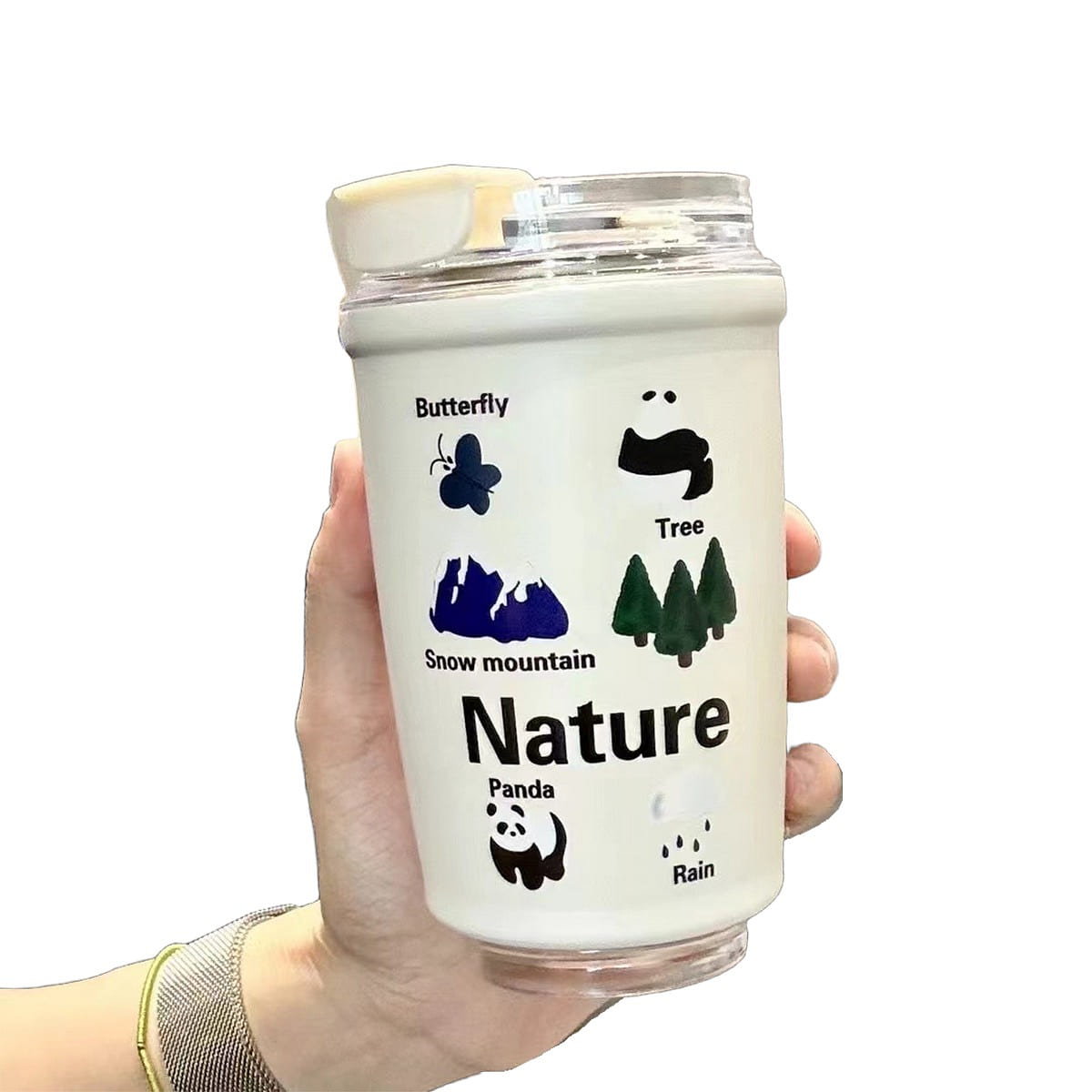 Thermal cup – 316 stainless steel – Panda350ml 1 each