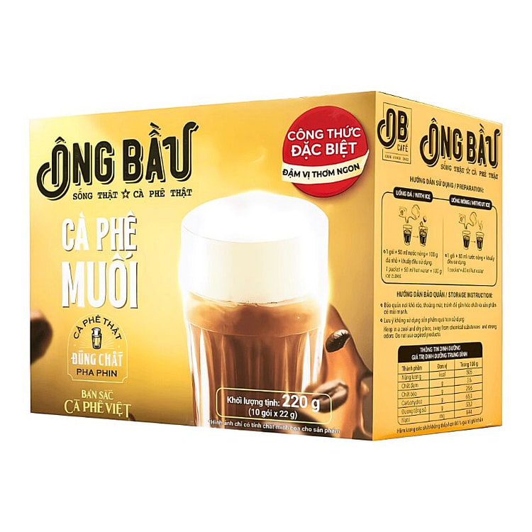 Ong Bau Instant Salt Coffee 220g