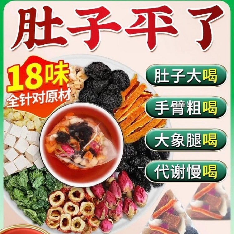 北京同仁堂陈皮乌梅山楂茯苓茶 减养生肥刮去油祛湿