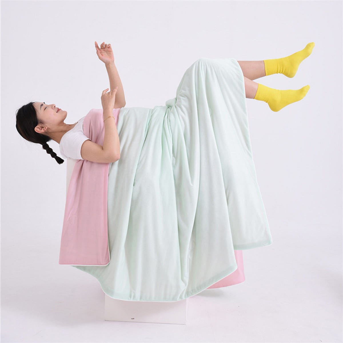 SECCHIC Cool Mat Quilt Honeydew Pink 150x200cm 1 each