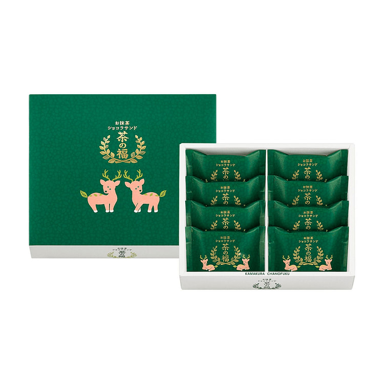 茶之福 抹茶巧克力夹心饼干 8枚 1 份