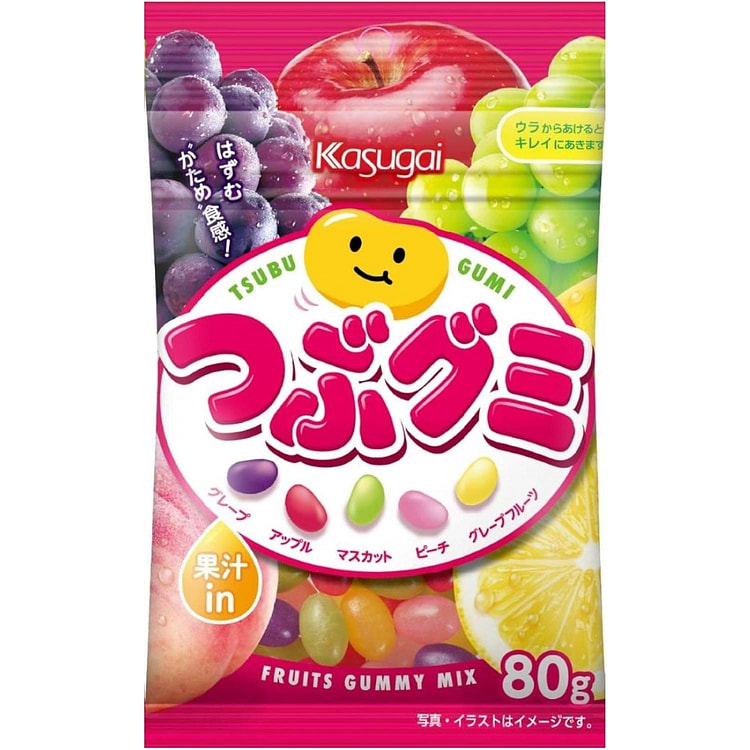 Kasugai 5 Flavors Fruit Gummy 80g 1 each