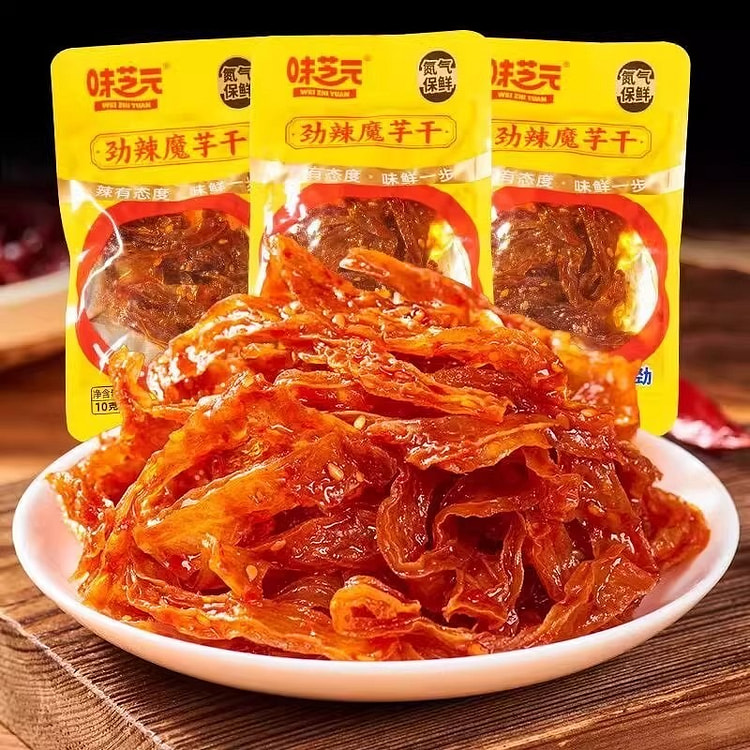 味芝元魔芋干湖南特产香辣魔芋丝零食小吃解馋麻辣 100 克