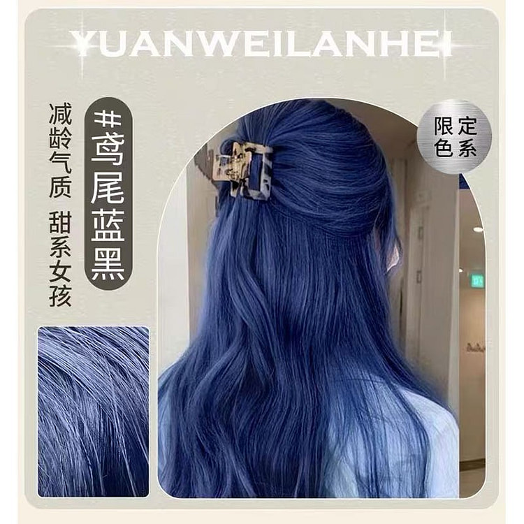 【圣迪卡洛】鸢尾蓝黑色染发膏 2瓶 400 毫升