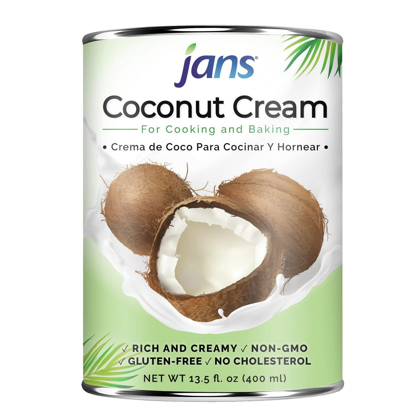 Jans – Coconut Cream 25% fat, 13.5 FL, Pack of 1 13.5 fl.oz