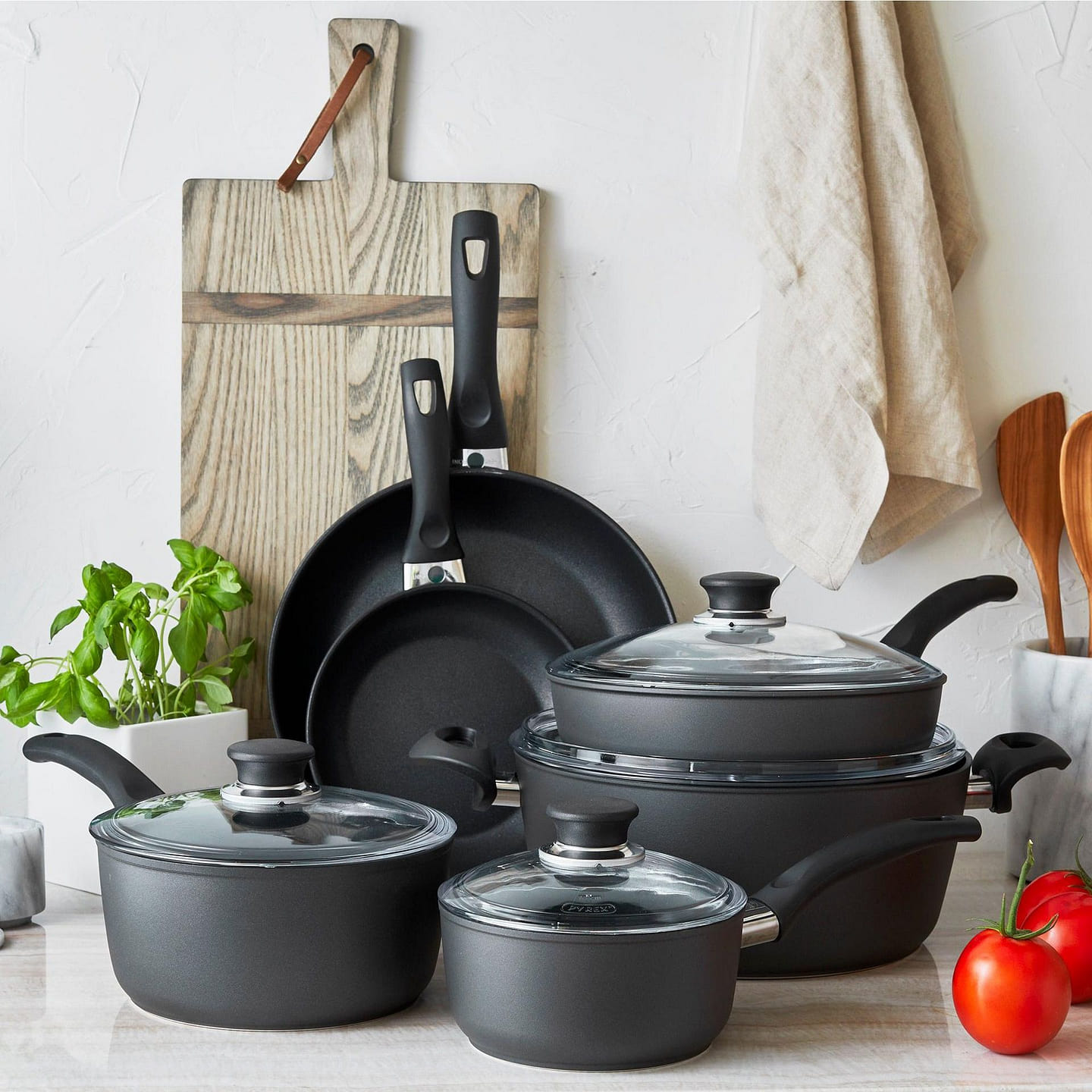 HENCKELS 10pc Nonstick Cookware Set, Made In Italy 1 each