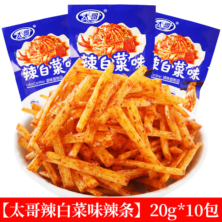 太哥辣白菜味辣条20g*10包