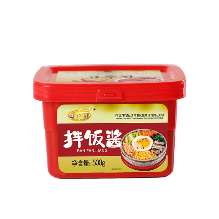 惠欣源石锅拌饭酱韩式拌饭酱韩国辣酱炒年糕酱 500 克