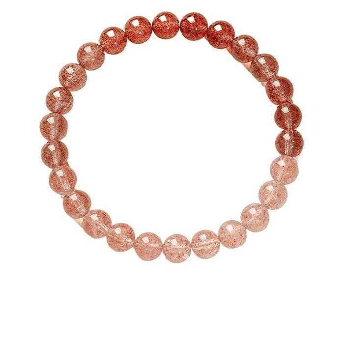 宫里上新 粉水晶手链草莓晶手串旺财运招桃花 6mm 1 盒