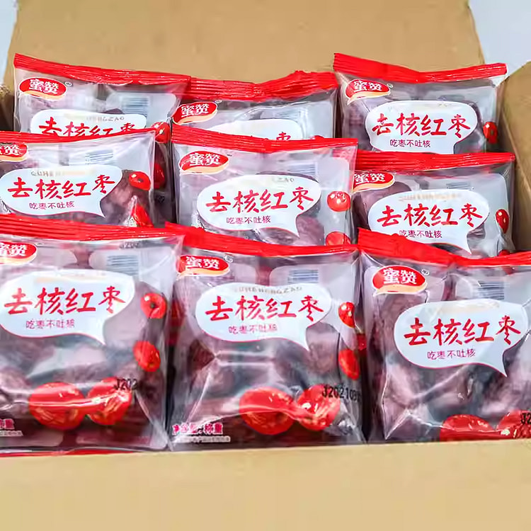 Honey-Pitted Red Dates, 10 Packs, Approx. 200g 10 pack